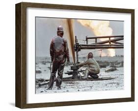 1991 Gulf War Oil Fires-Greg Gibson-Framed Photographic Print