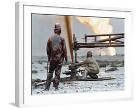 1991 Gulf War Oil Fires-Greg Gibson-Framed Photographic Print