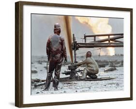 1991 Gulf War Oil Fires-Greg Gibson-Framed Photographic Print