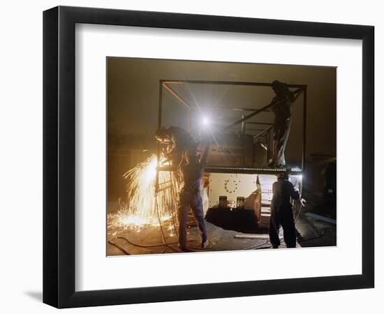 1991 Gulf War Oil Fires-Roberto Borea-Framed Photographic Print