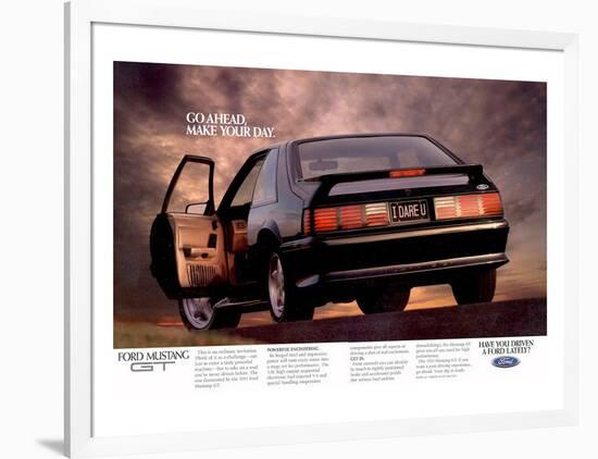 1992 Mustang - I Dare You-null-Framed Premium Giclee Print