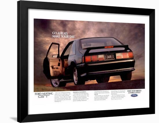 1992 Mustang - I Dare You-null-Framed Art Print