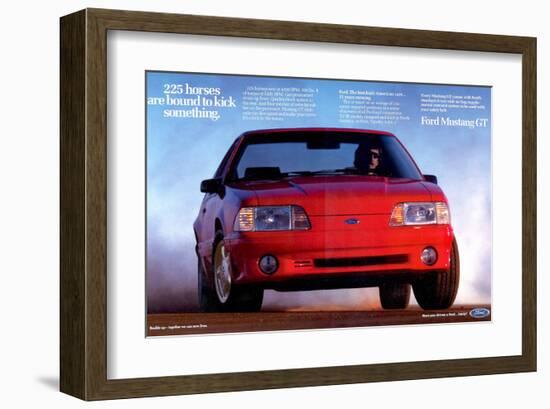 1993 Mustang - 225 Horses-null-Framed Art Print