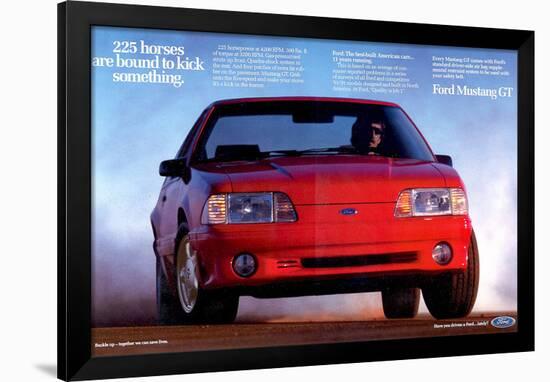 1993 Mustang - 225 Horses-null-Framed Art Print