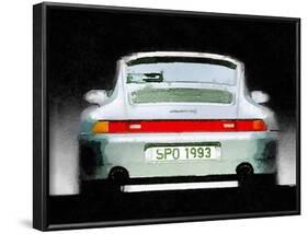 1993 Porsche 911 Rear Watercolor-NaxArt-Framed Art Print