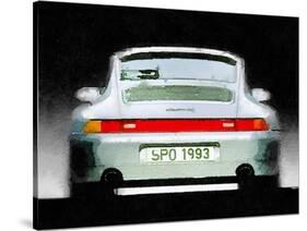 1993 Porsche 911 Rear Watercolor-NaxArt-Stretched Canvas