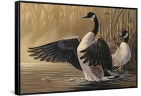 1994 Canada Geese-Wilhelm Goebel-Framed Stretched Canvas