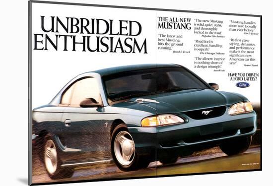 1994 Mustang - Enthusiasm-null-Mounted Art Print
