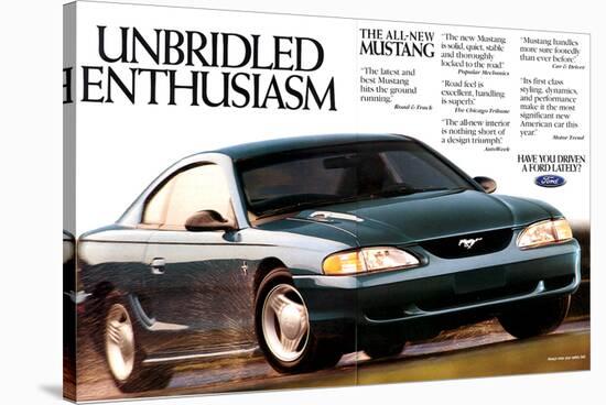 1994 Mustang - Enthusiasm-null-Stretched Canvas