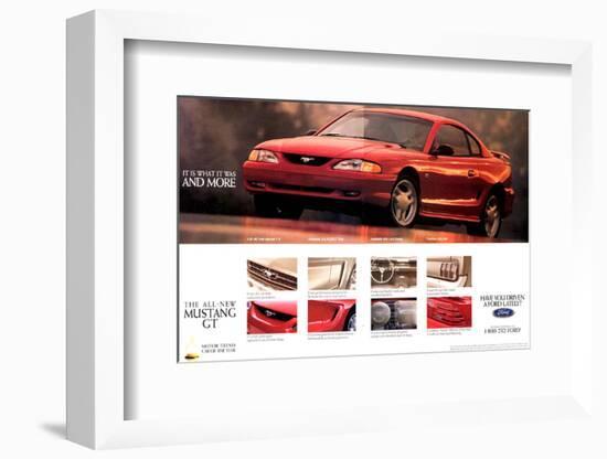 1994 Mustang - What It Was…-null-Framed Art Print