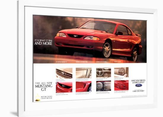 1994 Mustang - What It Was…-null-Framed Art Print