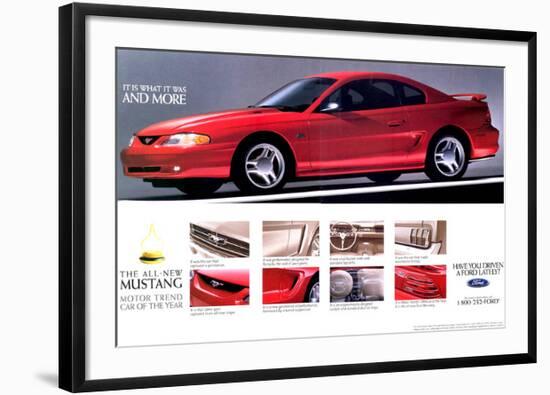 1994Mustang-What It Was & More-null-Framed Art Print