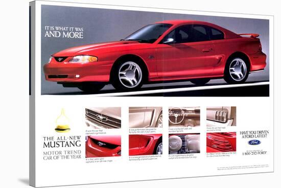 1994Mustang-What It Was & More-null-Stretched Canvas