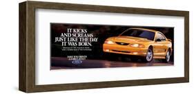 1995 Mustang - Day it Was Born-null-Framed Art Print