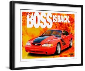 1995 Mustang-The Boss is Back-null-Framed Art Print