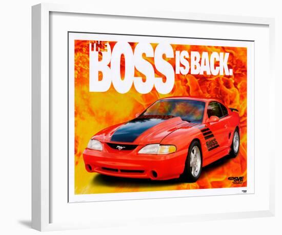 1995 Mustang-The Boss is Back-null-Framed Art Print