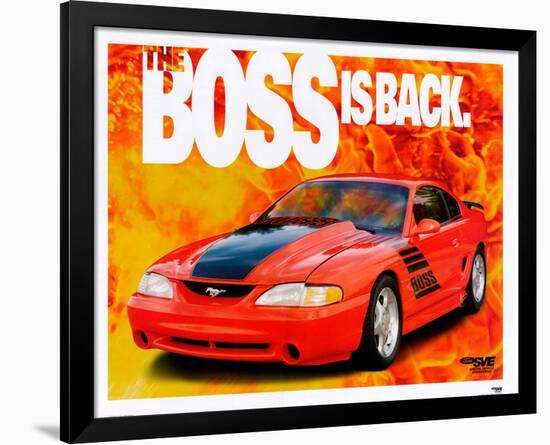 1995 Mustang-The Boss is Back-null-Framed Art Print