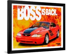 1995 Mustang-The Boss is Back-null-Framed Art Print