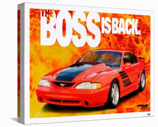 1995 Mustang-The Boss is Back-null-Stretched Canvas