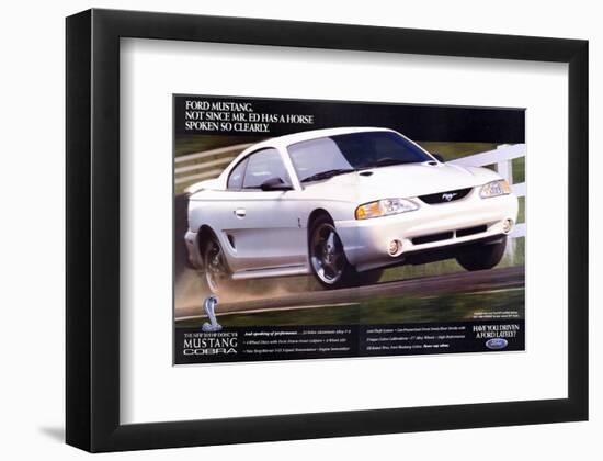 1996 Mustang-Not Since Mr. Ed-null-Framed Art Print