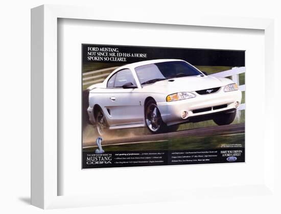 1996 Mustang-Not Since Mr. Ed-null-Framed Art Print