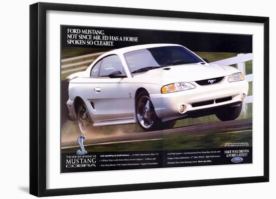 1996 Mustang-Not Since Mr. Ed-null-Framed Art Print