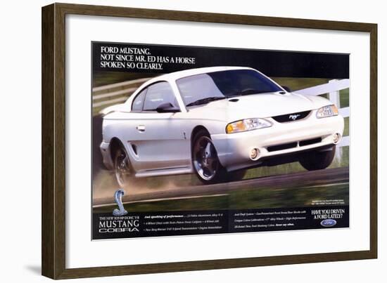 1996 Mustang-Not Since Mr. Ed-null-Framed Art Print