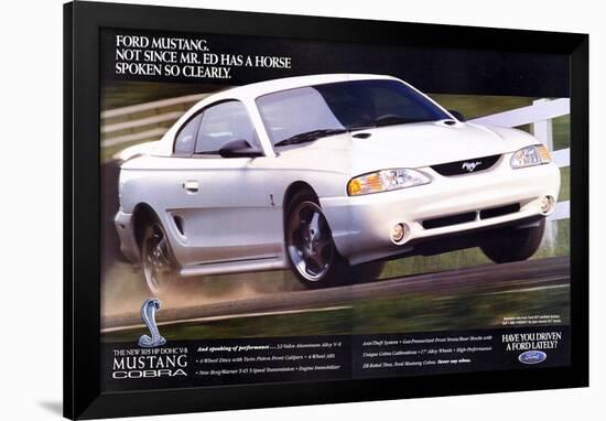 1996 Mustang-Not Since Mr. Ed-null-Framed Art Print