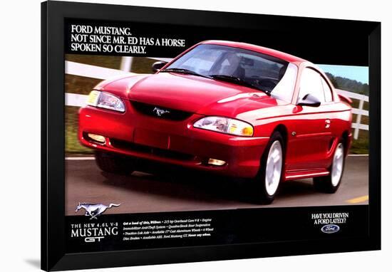 1996 Mustang-Spoken So Clearly-null-Framed Art Print