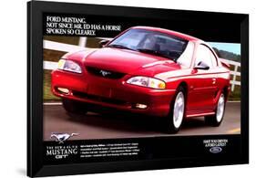 1996 Mustang-Spoken So Clearly-null-Framed Art Print