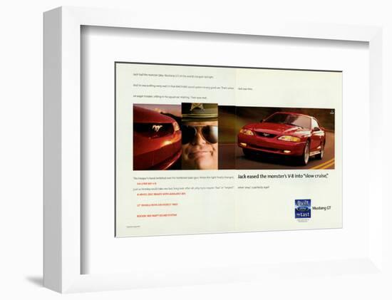 1998 Mustang-The Monster's V-8-null-Framed Art Print