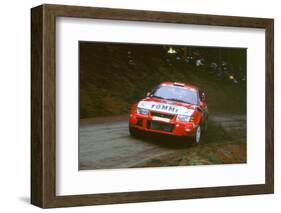 1999 Mitsubishi Lancer EVO, Network Q Rally.Timo Makinen-null-Framed Photographic Print