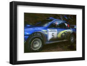 1999 Subaru Impreza WRC Network Q Burns-null-Framed Photographic Print