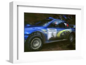 1999 Subaru Impreza WRC Network Q Burns-null-Framed Photographic Print