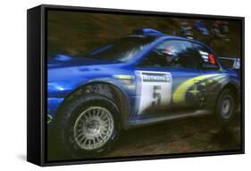 1999 Subaru Impreza WRC Network Q Burns-null-Framed Stretched Canvas