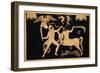 19th Century Antique Vase Illustration of Hercules Fighting Centaur Chiron-Stapleton Collection-Framed Giclee Print
