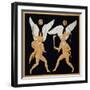 19th Century Antique Vase Illustration of Winged Figures on Men's Backs-Stapleton Collection-Framed Giclee Print