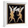 19th Century Antique Vase Illustration of Winged Figures on Men's Backs-Stapleton Collection-Framed Giclee Print