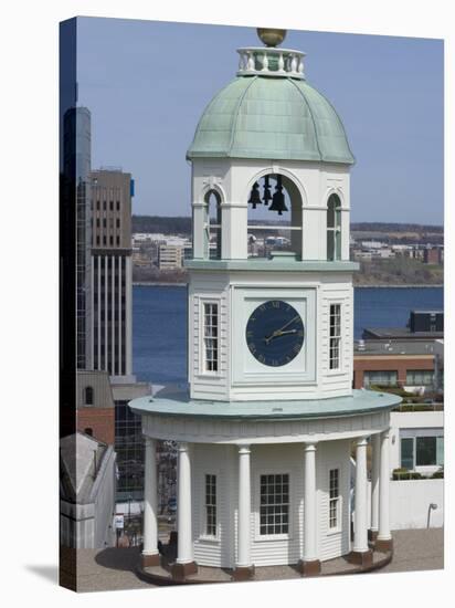 19th Century Clock Tower, One of the City's Landmarks, Halifax, Nova Scotia, Canada, North America-Ethel Davies-Stretched Canvas