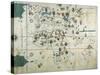 19th Century Copy of the Nautical Planisphere, 1500-Juan de la Cosa-Stretched Canvas