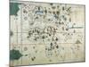 19th Century Copy of the Nautical Planisphere, 1500-Juan de la Cosa-Mounted Giclee Print