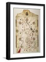 19th Century Copy of the Nautical Planisphere, 1500-Juan de la Cosa-Framed Giclee Print