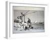 19th-Century Engraving of Egyptian Men Using a Shadoof-null-Framed Giclee Print