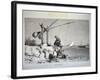 19th-Century Engraving of Egyptian Men Using a Shadoof-null-Framed Giclee Print