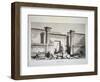 19th-Century Engraving of Medinat Habu-null-Framed Giclee Print