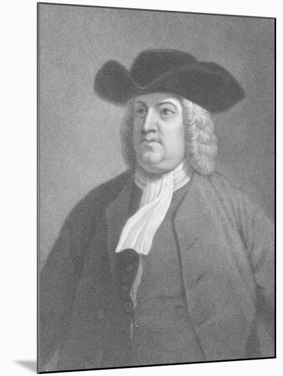 19Th-Century Engraving of William Penn after Benjamin West-null-Mounted Giclee Print