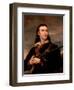 19th century European oil portrait of John James Audubon.-Vernon Lewis Gallery-Framed Art Print