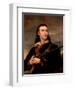 19th century European oil portrait of John James Audubon.-Vernon Lewis Gallery-Framed Art Print