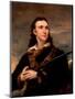 19th century European oil portrait of John James Audubon.-Vernon Lewis Gallery-Mounted Art Print