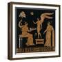 19th Century Greek Vase Illustration of Eros with Two Courtesans-Stapleton Collection-Framed Giclee Print